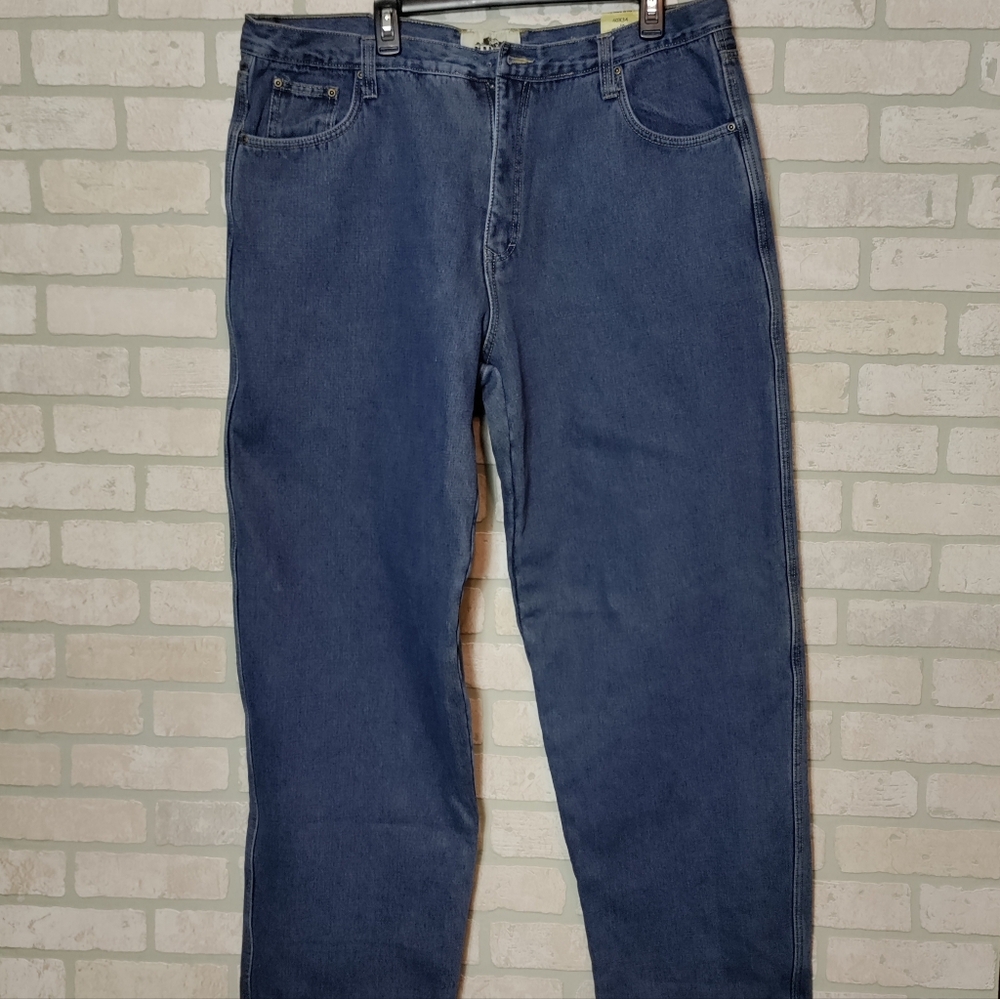 Old Mill Fleece Lined Work Denim Jeans 5 Pocket Heavy Pants NWT Size 40x34